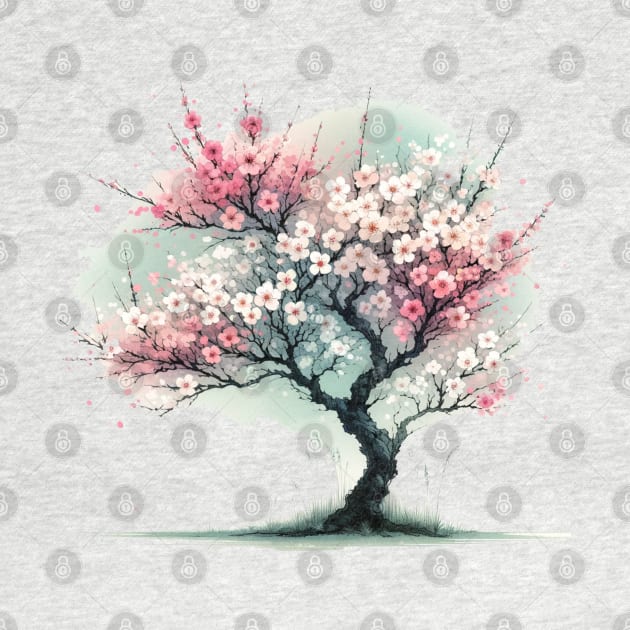 Blossom of Renewal Spring Awakening Illustration by GracePaigePlaza